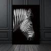 Straight Zebra B&W Canvas print - Wall Art