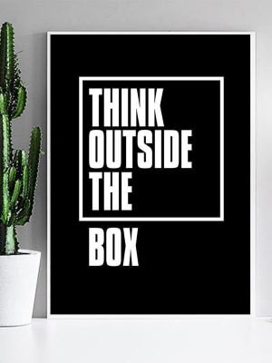 A Heroic Thinker | Think Outside The Box | Unframed Canvas Art unique and elegant Canvas print - Wall Art