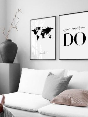 Travel around the world   | Unframed Canvas Art unique and elegant Canvas print - Wall Art
