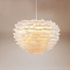 Sun and Cloud Feather Pendant Lamp Pendant lighting