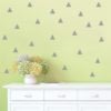 Triangles By Henry Jacobsson Wall Sticker Gray