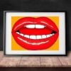 Kiss Me - Lips With Passion Poster Print - Wall Art 60X90Cm / Bite Me